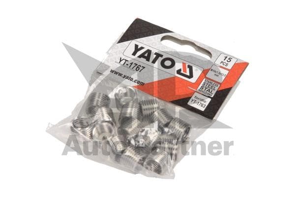 INSERTS SPIRALÉS POUR LA RÉPARATION DE FILETAGES M10X1,5X13,5 MM, JEU DE 15 PIECES.