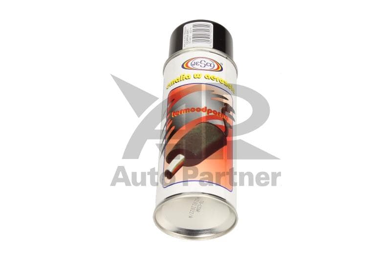 LAKIER WYSOKOTEMPERATUROWY CZARNY MAT 400ML - DO 400°C / WESCO 02312