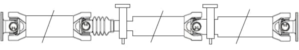Arbre de transmission, entraînement essieux