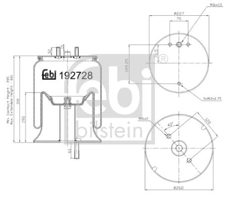 Soufflet de suspension, suspension pneumatique