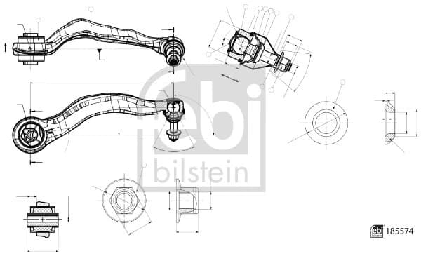 Bras de liaison, suspension de roue