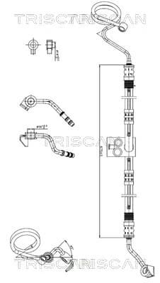 PRZEWÓD WSPOMAGANIA AUDI A4 (B7) 2,2TFSI 04-08, SEAT EXEO 2,0TFSI 09-13