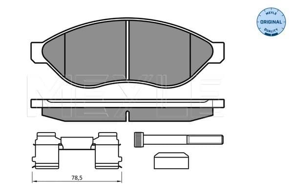 Kit de plaquettes de frein, frein a disque
