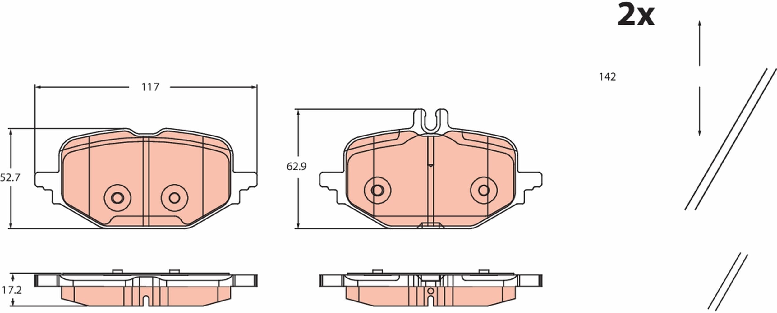 KLOCKI HAM. DB T. W206/S206 1,5/2,0 D 21-
