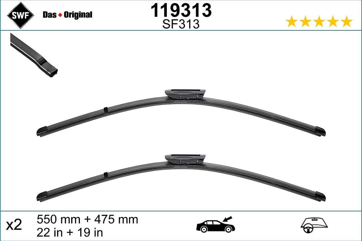 PIÓRO WYCIERACZKI 550MM DACIA LOGAN/SANDERO 12-
