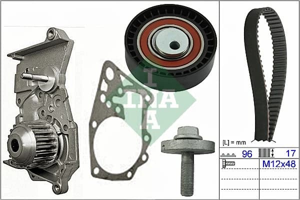 Pompe a eau + kit de courroie de distribution