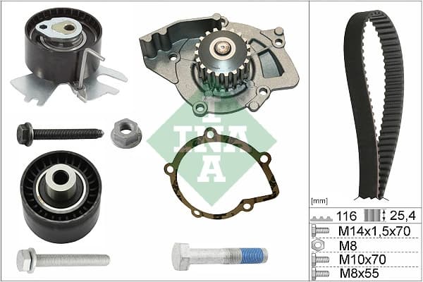 Pompe a eau + kit de courroie de distribution