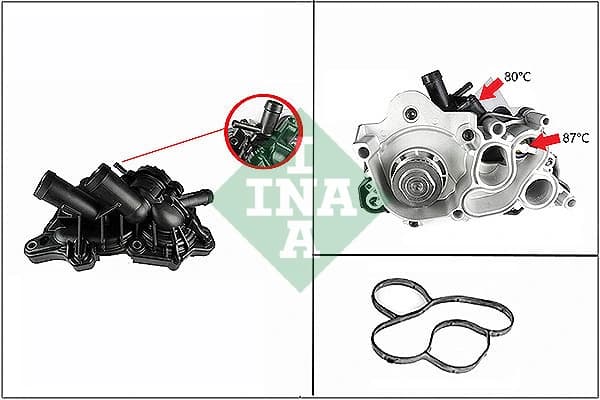 Pompe a eau, refroidissement du moteur