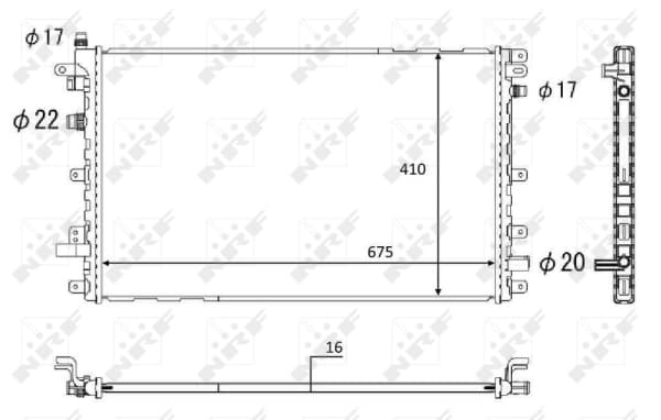 Radiateur, batterie de traction