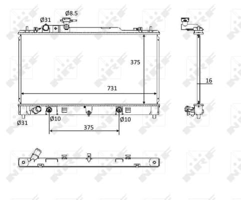 Radiateur, refroidissement du moteur