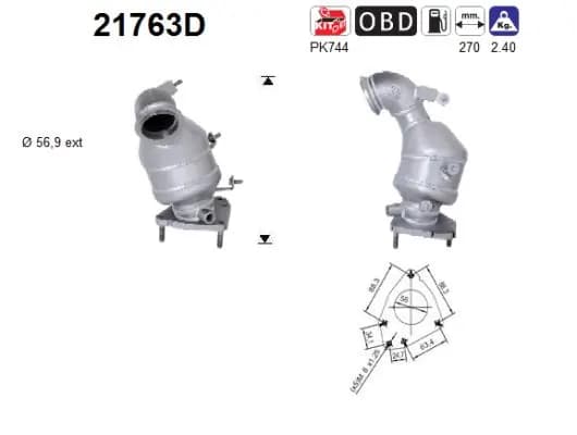 KATALIZATOR OPEL VECTRA C/ASTRA H 1,9CDTI 04- EURO 4