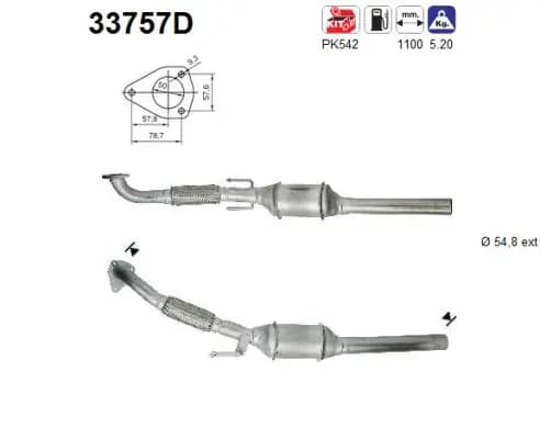 KATALIZATOR VW 1,9TDI BORA/GOLF IV/A3/LEON