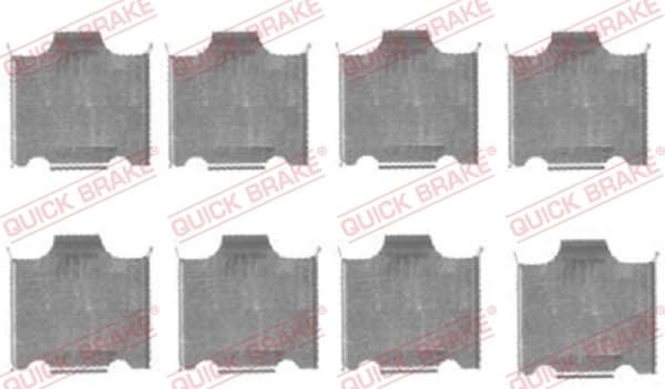 Kit d'accessoires, plaquette de frein a disque