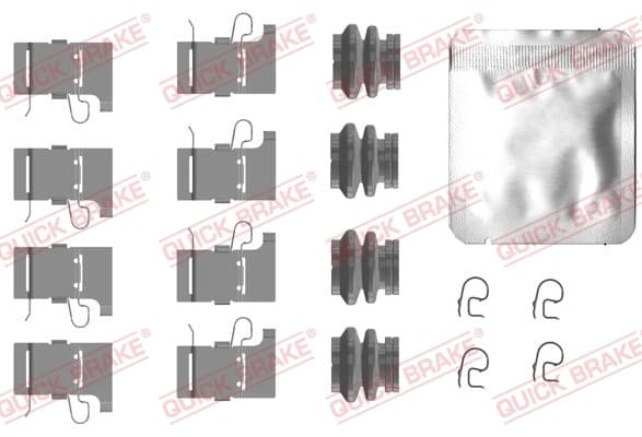 Kit d'accessoires, plaquette de frein a disque
