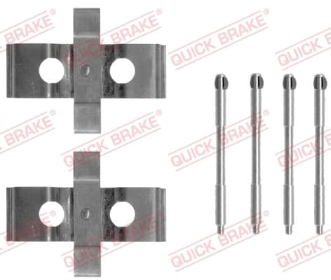 Kit d'accessoires, plaquette de frein a disque