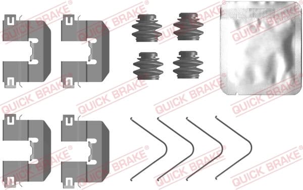 Kit d'accessoires, plaquette de frein a disque