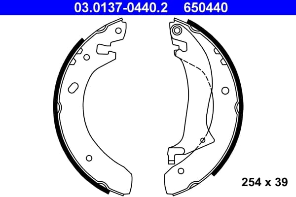 Jeu de mâchoires de frein