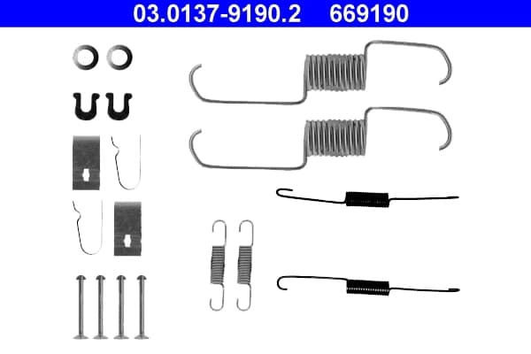 Kit d'accessoires, mâchoire de frein