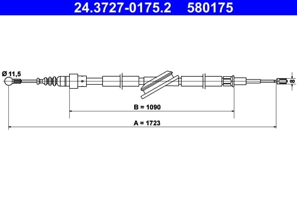 Tirette a câble, frein de stationnement