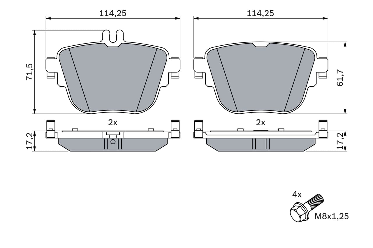 Kit de plaquettes de frein, frein a disque