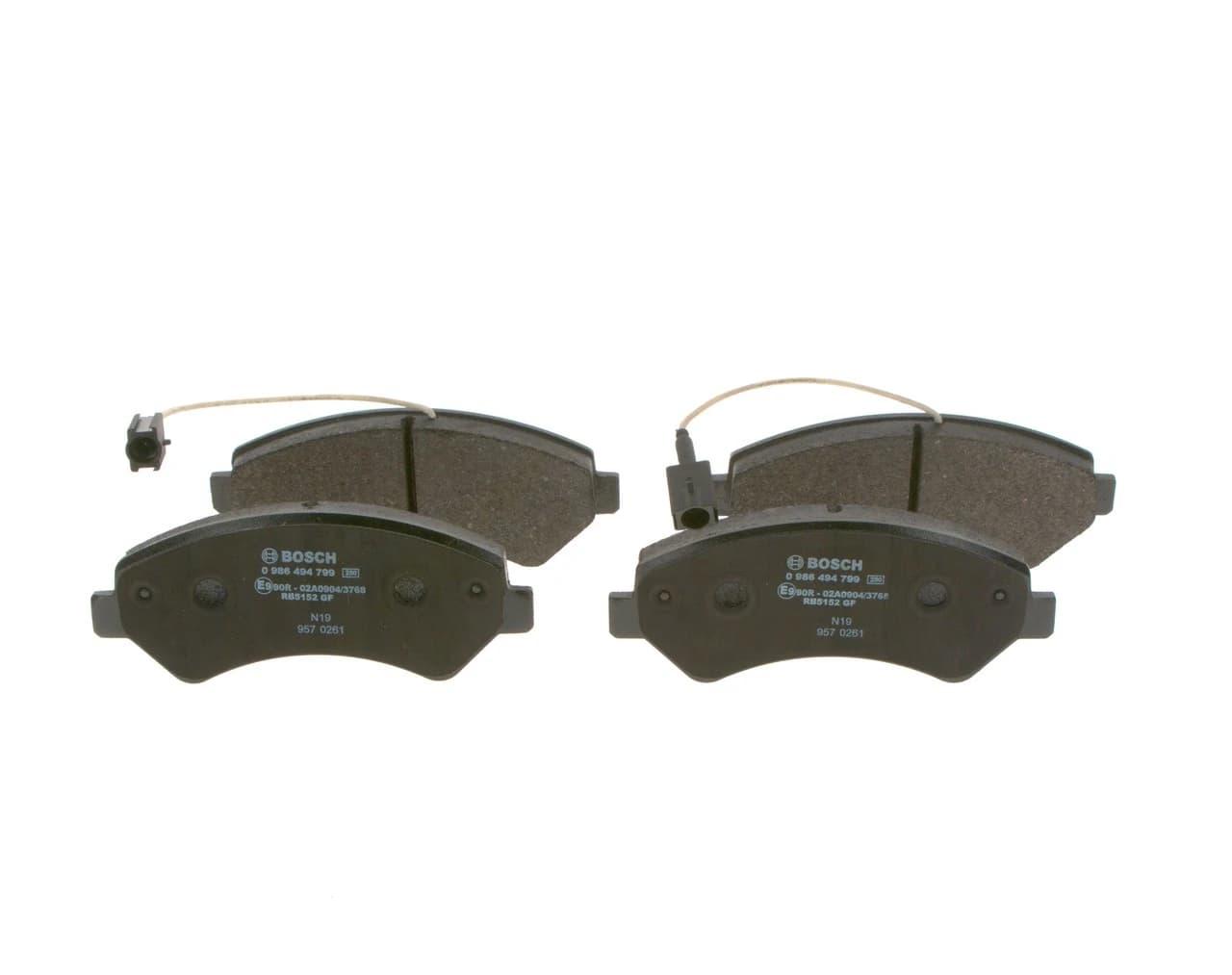 Kit de plaquettes de frein, frein a disque