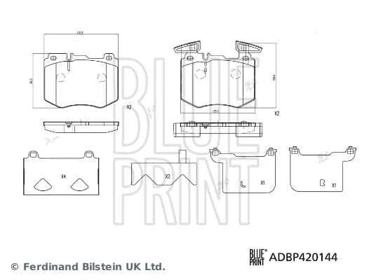 Kit de plaquettes de frein, frein a disque
