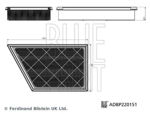 FILTR POWIETRZA VW AMAROK, FORD RANGER IV 09.22-