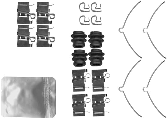 Kit d'accessoires, plaquette de frein a disque