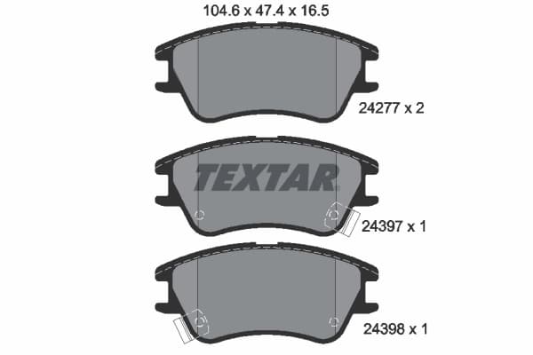 Kit de plaquettes de frein, frein a disque