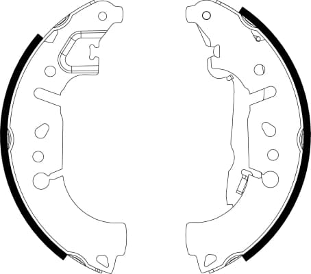 Jeu de mâchoires de frein