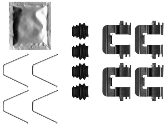 Kit d'accessoires, plaquette de frein a disque