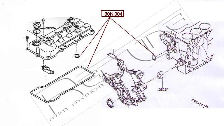 USZCZELKA POKRYWY ZAW. NISSAN MICRA III 1,4 07-
