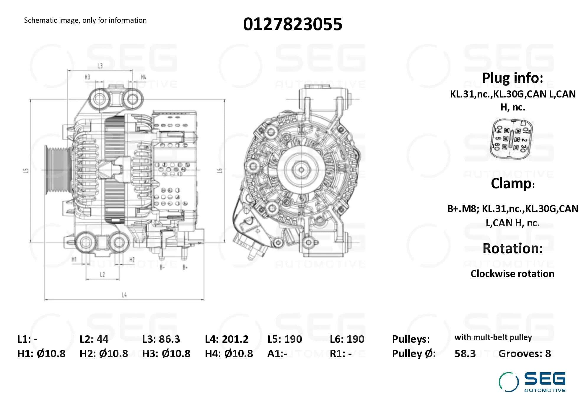 ROZRUSZNIKOALTERNATOR MASERATI GHIBLI III (M157), GRECALE GT, LEVANTE