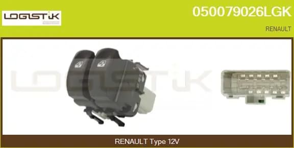 PRZEŁĄCZNIK PODNOŚNIKA SZYBY RENAULT CLIO III 05-