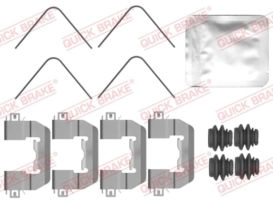 Kit d'accessoires, plaquette de frein a disque