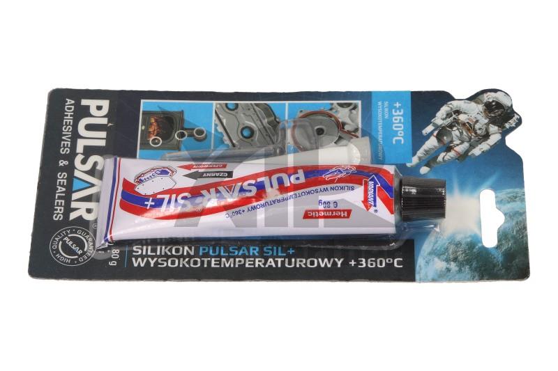 USZCZELNIACZ SILIKONOWY 80G CZARNY DO 360°C / PULSAR